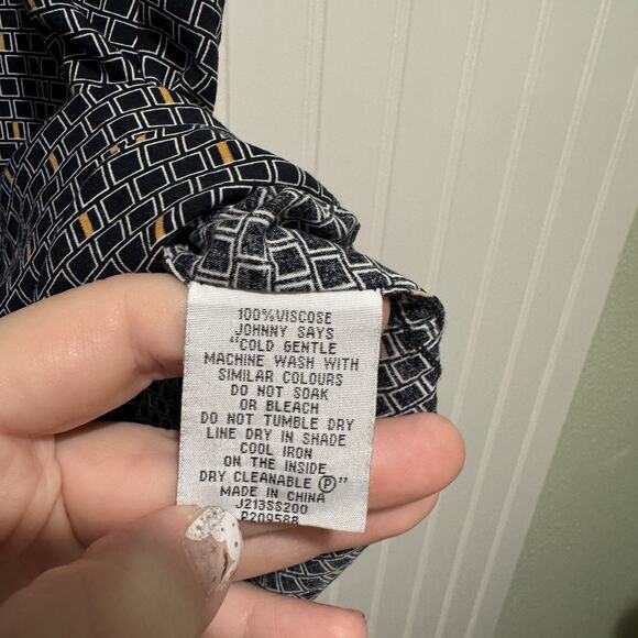 Johnny Bigg Printed Button Up Shirt Short Sleeves Mens 3X - Picture 4 of 5